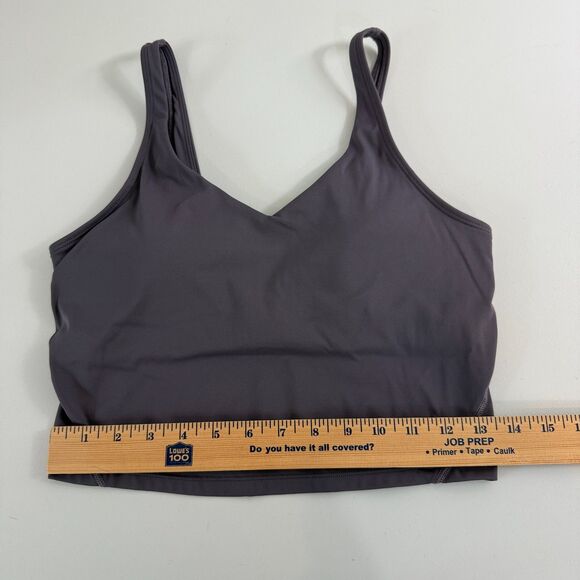 Women's Athletic Sports Bra Crop Tank Top Shelf Bra Removable Cups Size M Medium - Picture 6 of 8
